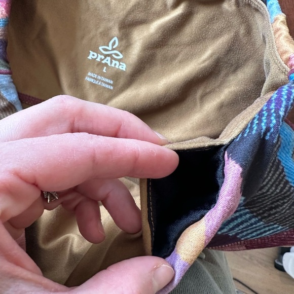 Prana kimble printed 7/8 leggings in womens L high rise yoga lightweight - Picture 8 of 10